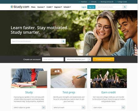 website thubmnail of Study.com