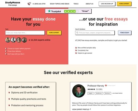 website thubmnail of Study Moose
