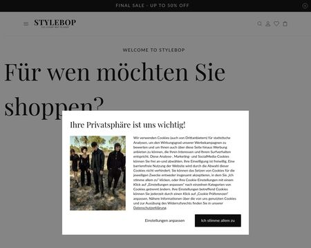 website thubmnail of Stylebop