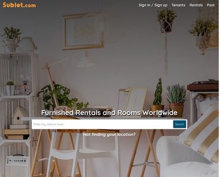 website thubmnail of Sublet.com