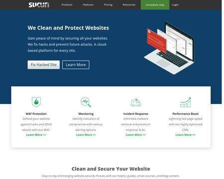 website thubmnail of Sucuri.net
