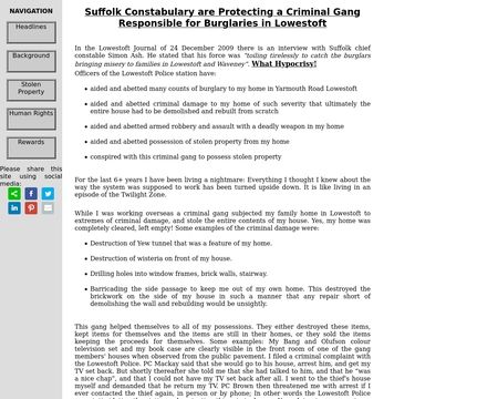 website thubmnail of Suffolk Constabulary