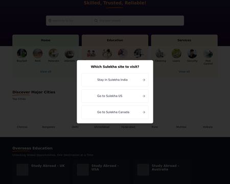 website thubmnail of Sulekha