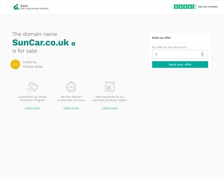 website thubmnail of Suncar.co.uk