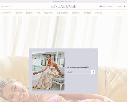 website thubmnail of Sundae Muse