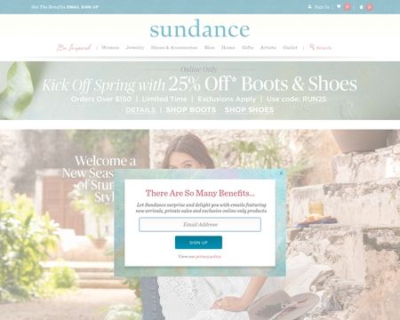 website thubmnail of Sundancecatalogue