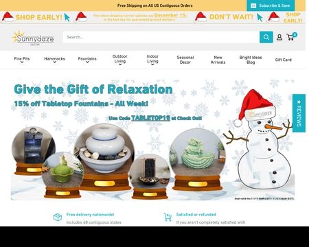 website thubmnail of Sunnydazedecor