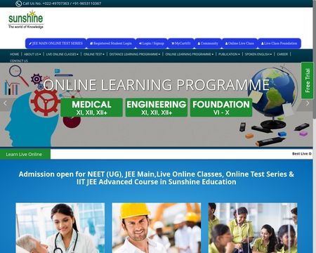 website thubmnail of Sunshine Education