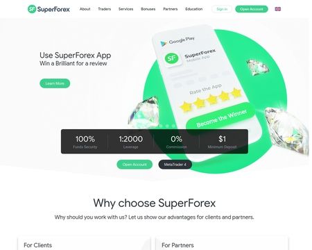 website thubmnail of Superforex