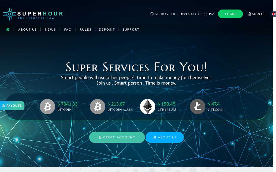 website thubmnail of Superhour.biz
