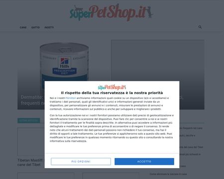 website thubmnail of SuperPetShop.it