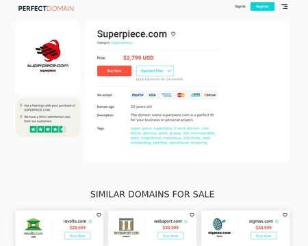 website thubmnail of SuperPiece
