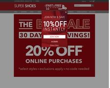 Thumbnail of Super Shoes Website