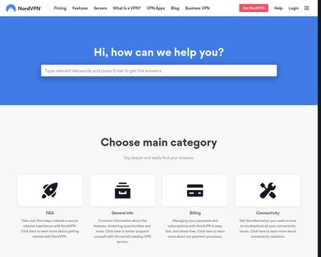website thubmnail of Support.nordvpn