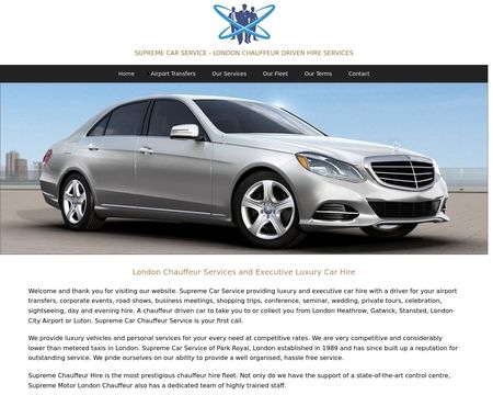 website thubmnail of Supreme Car Service