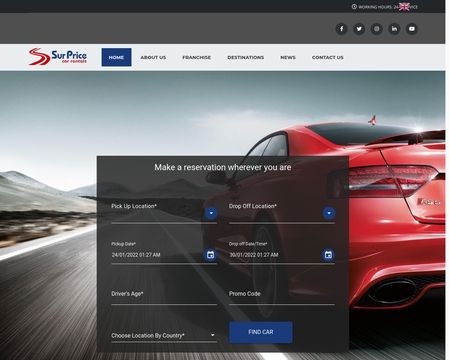 website thubmnail of Surprice Car Rentals