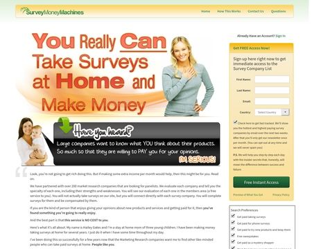 website thubmnail of SurveyMoneyMachine