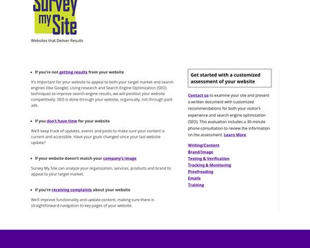 website thubmnail of Surveymysite