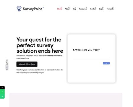 website thubmnail of Surveypoint.ai
