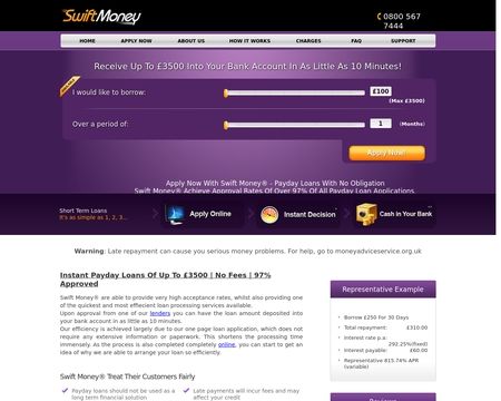 website thubmnail of SwiftMoney