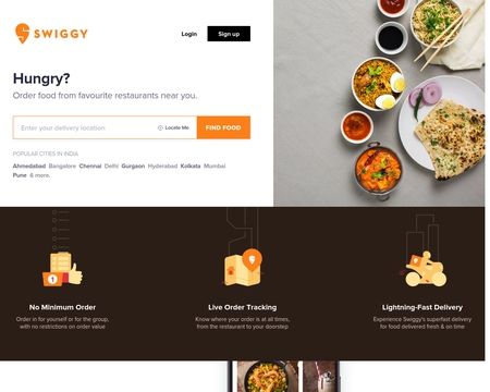 website thubmnail of Swiggy