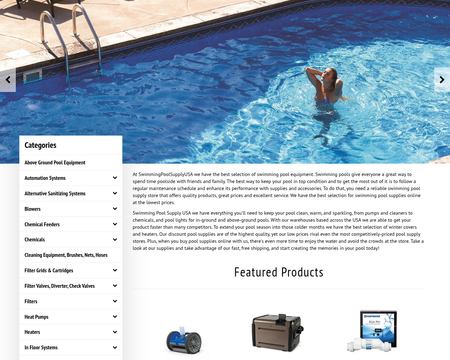 website thubmnail of Swimming Pool Supplies Online