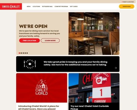 website thubmnail of Swiss Chalet