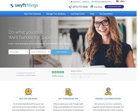 website thubmnail of Swyft Filings
