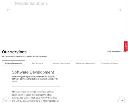 website thubmnail of SynapseIndia