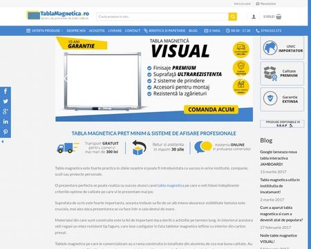 website thubmnail of TablaMagnetica.ro