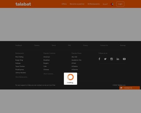 website thubmnail of Talabat
