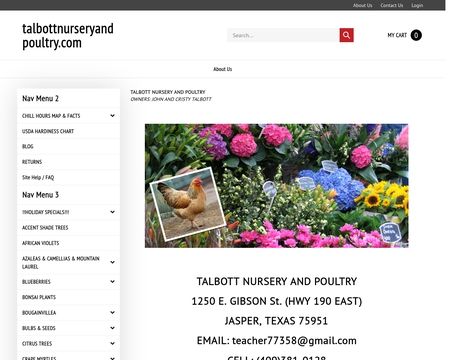 website thubmnail of Talbott Garden Nursery