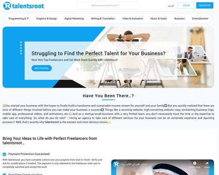 website thubmnail of Talentsroot