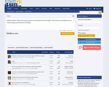 website thubmnail of Talkbass