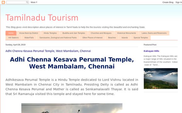 Thumbnail of Tamilnadu-favtourism.blogspot.com
