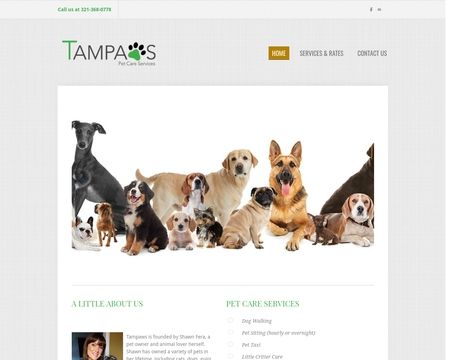 website thubmnail of Tampaws