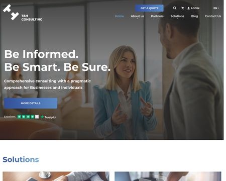 website thubmnail of T&H Consulting