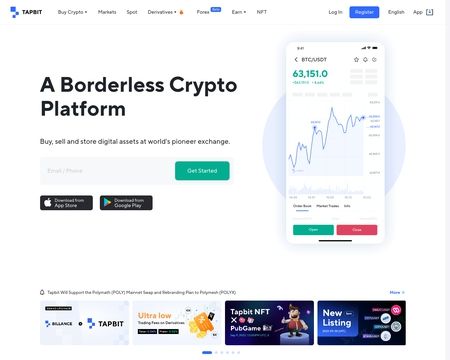 website thubmnail of Tapbit