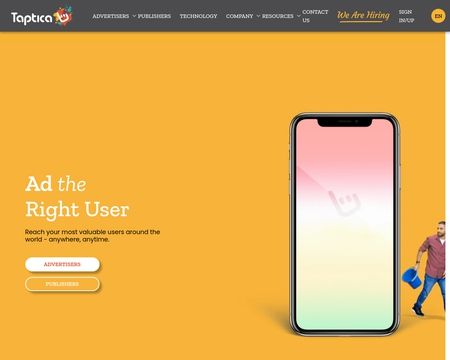 website thubmnail of Taptica