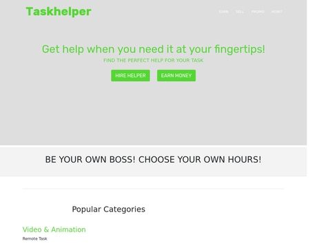 website thubmnail of Taskhelper.net