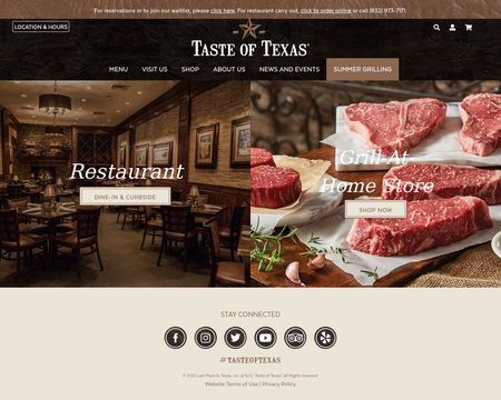 website thubmnail of Taste of Texas