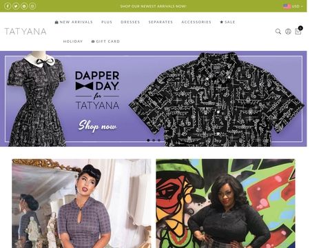 website thubmnail of Tatyana Clothing
