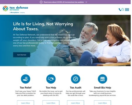 website thubmnail of Tax Defense Network