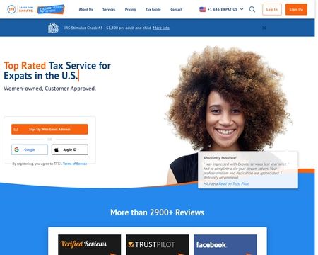 website thubmnail of Taxes For Expats