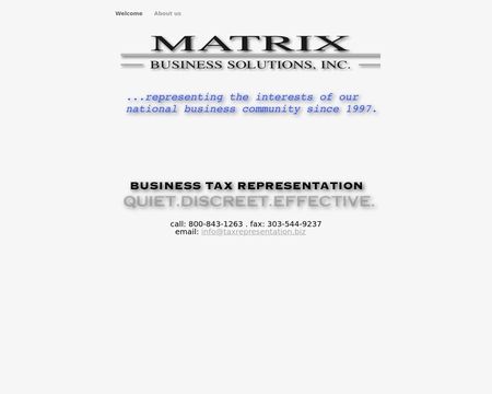 website thubmnail of TaxRepresentation.biz