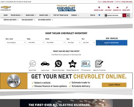 website thubmnail of Taylorchevy