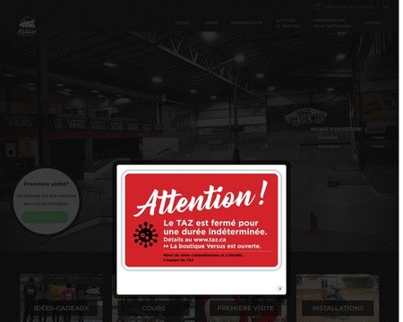 website thubmnail of Taz