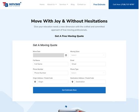 website thubmnail of TBMoving