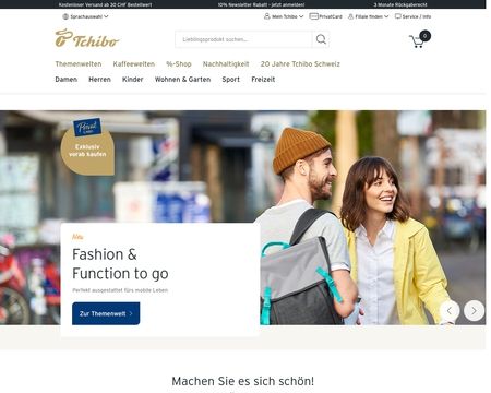 website thubmnail of Tchibo.ch