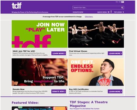 website thubmnail of Theatre Development Fund